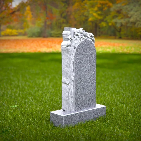 Organic shapes carved with intention express memory in headstone prices