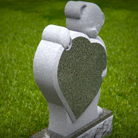 Headstones holding the memory of laughter and lullabies