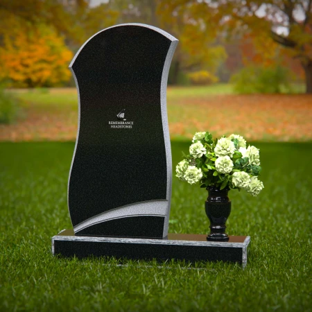 Modern curved headstones with elegant design for graceful memorials.
