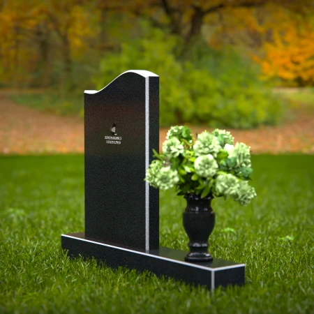 Graceful curved headstones designed with elegant contours and timeless tribute.