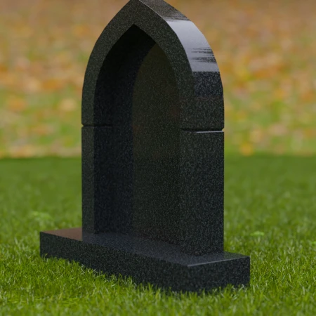 1730 - Grabstein mit gotischem Bogen-Denkmal - Zeitlose Eleganz