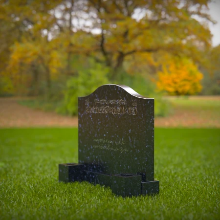 Twin-panel tombstones that honor unity and everlasting devotion
