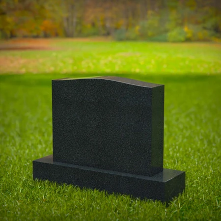 1596 - Personalized Memorial Headstone with Angelic and Floral Engravings