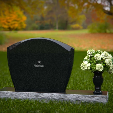 Classic arched granite headstones designed for a timeless memorial.