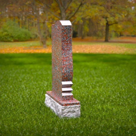 elegant headstone expressing harmony through curved form for headstones