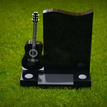 1929 - Gitarren-Themen-Gedenkstätte mit Wellenhöhen-Design für Musikliebhaber