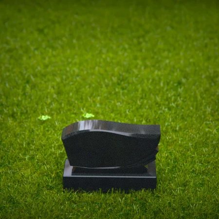 1942 - Modern Sloped Memorial Headstone – Elegant Tribute in Stone