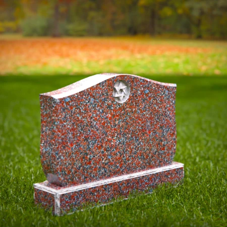 Traditional tombstones elevated with symmetry and spiritual storytelling