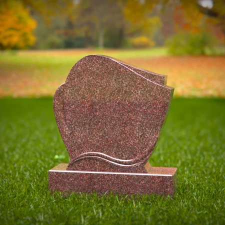 1761 - Artistic Layered Memorial Headstone – A Symbol of Elegance and Remembrance