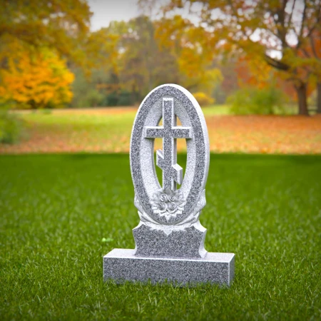 engraved Orthodox monument reflecting faith and peace for grave markers