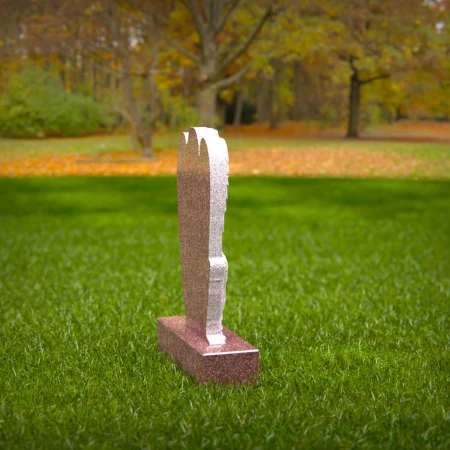 Graceful memorial design inspired by angelic figure for headstone near me