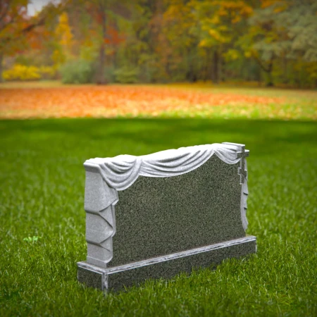 engraved tribute expressing eternity with cross and veil for headstone prices
