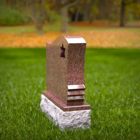 Curved grave markers for lasting impressions and graceful sorrow