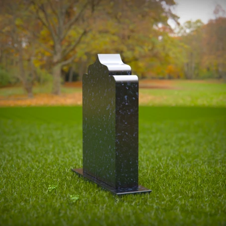 Natural grave markers softened with love and symbolic form