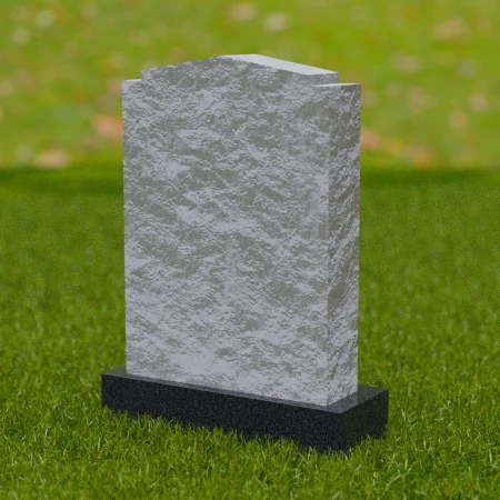 1691 - Rustikale Gedenkstele mit texturierten Kanten - Eine Hommage an die ewige Erinnerung