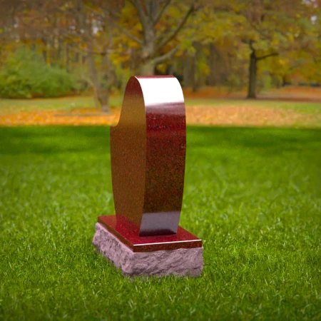 1913 - Modernes abstraktes Denkmal mit glattem Kurvendesign