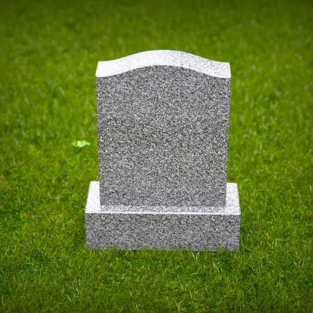 1786 - Classic Upright Headstone with Graceful Curved Top
