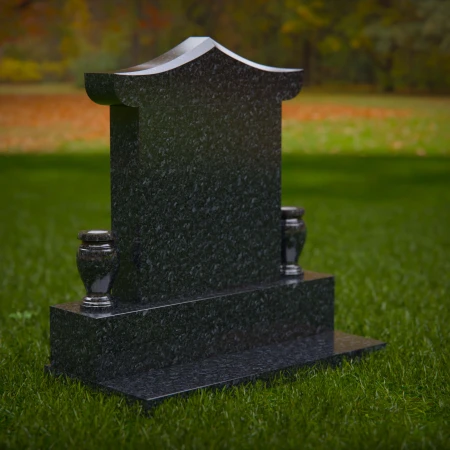 1893 - Upright Pagoda-Style Monument with Tapered Edges