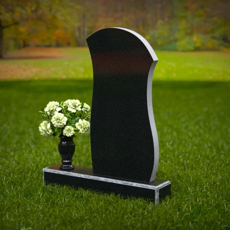 Modern curved headstones with elegant design for graceful memorials.