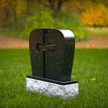1748 - Split Cross Memorial Headstone – A Symbol of Faith and Unity
