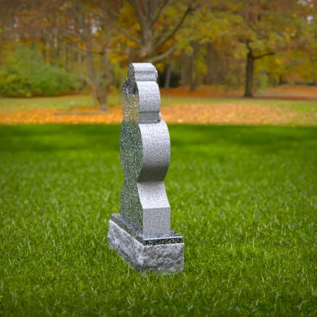 Compassionate memorials sculpted with angel and soft flower relief