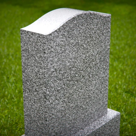 1786 - Classic Upright Headstone with Graceful Curved Top