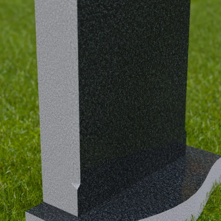 1715 - Lápida conmemorativa clásica con parte superior curvada y base en contraste