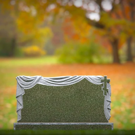 engraved tribute expressing eternity with cross and veil for headstone prices