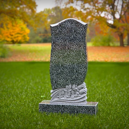 Serenity and grace embodied in each floral-themed grave markers