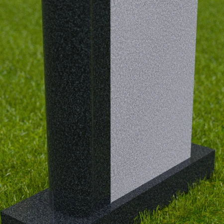 1698 - Moderner Grabstein in Zwei Farbtönen