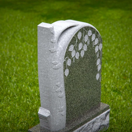 Nature’s mourning tree becomes a focal point in these headstone near me