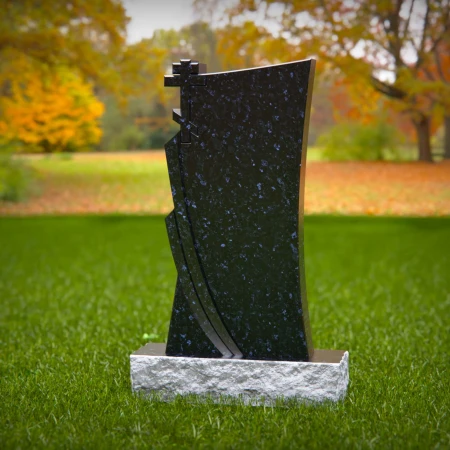 modern headstone with sleek cross accent for spiritual tribute for headstone near me