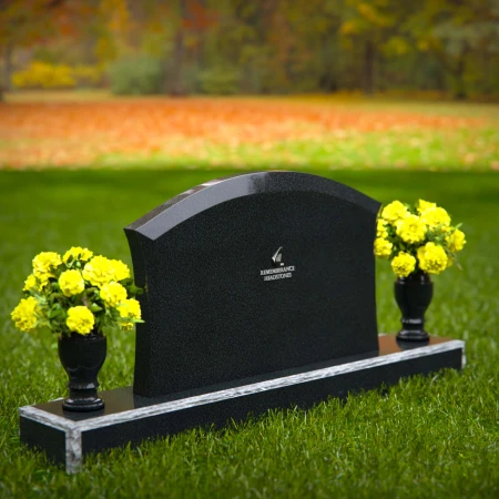 1309 - Arched Granite Headstone