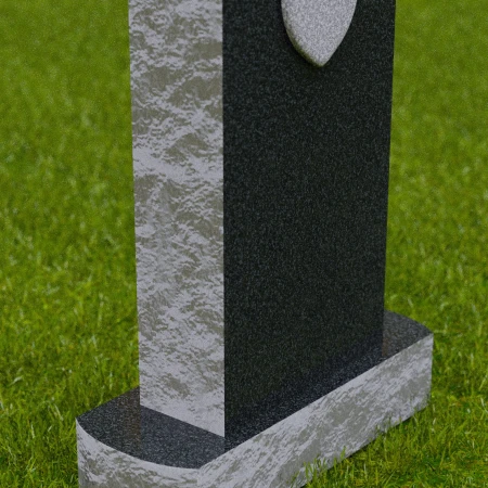 1684 - Eleganter Gedenkstein mit Herzsymbol - Eine Hommage an die ewige Liebe