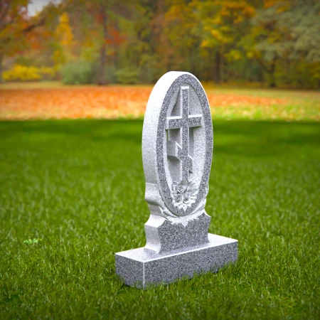 engraved Orthodox monument reflecting faith and peace for grave markers