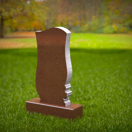 Each piece echoes nature’s calm through carved foliage in memorials