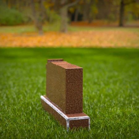 Remembrance tombstones engraved with peace and honor
