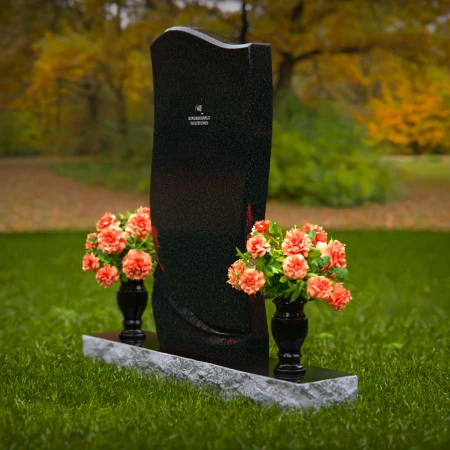 Modern elegant headstones with flower vases for lasting tribute.