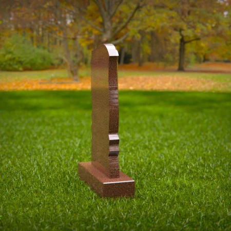 headstone featuring elegant contour for spiritual tribute for grave markers