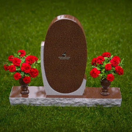 Elegant oval headstones honoring cherished memories and devotion.
