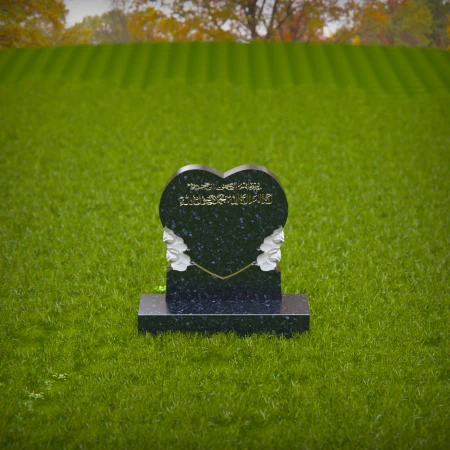 Upright tombstones with refined symmetry and spiritual weight