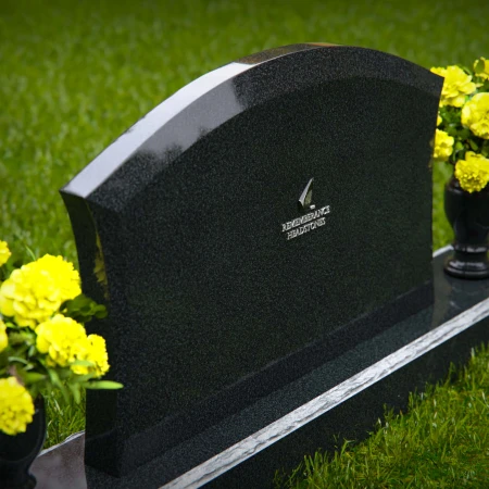 1309 - Arched Granite Headstone
