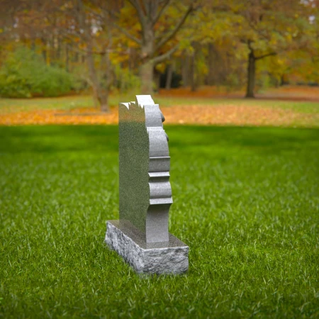 memorial with floral detail evoking calm remembrance for headstones