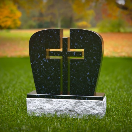 1748 - Split Cross Memorial Headstone – A Symbol of Faith and Unity