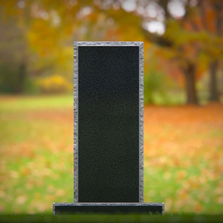 1873 - Modern Minimalist Headstone on Grass Lawn