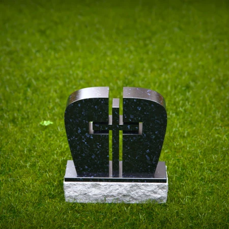 1748 - Split Cross Memorial Headstone – A Symbol of Faith and Unity