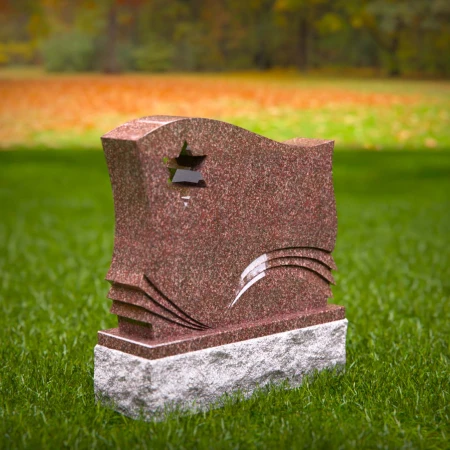 Curved grave markers for lasting impressions and graceful sorrow