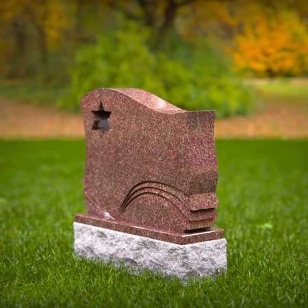 Curved grave markers for lasting impressions and graceful sorrow