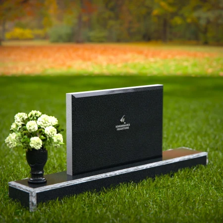 Modern rectangular granite headstones crafted for lasting tribute.
