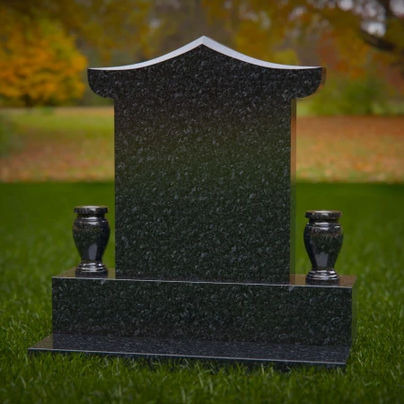 1893 - Upright Pagoda-Style Monument with Tapered Edges